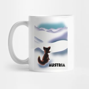 Austrian fox travel poster Mug